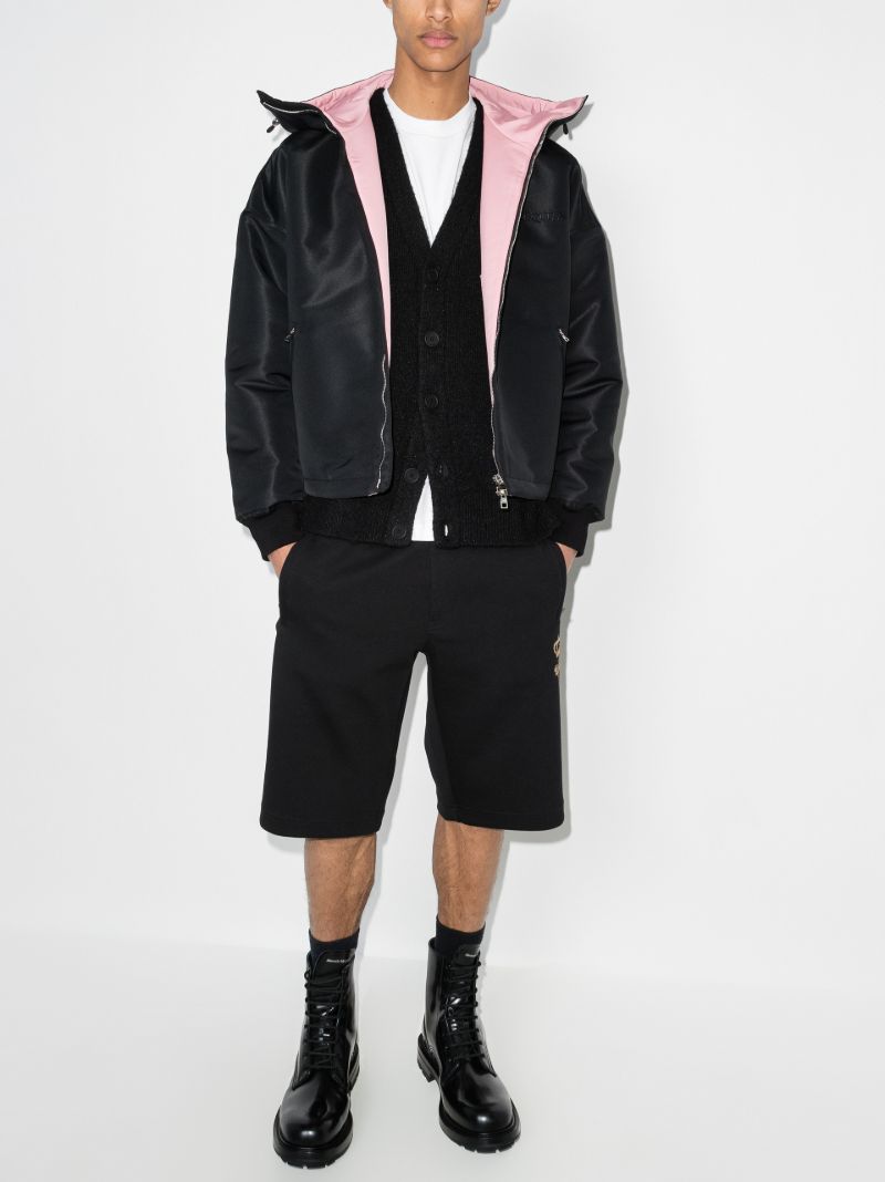 Embroidered Cotton Track Shorts