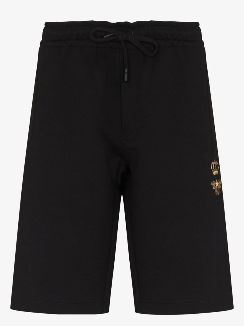 Embroidered Cotton Track Shorts
