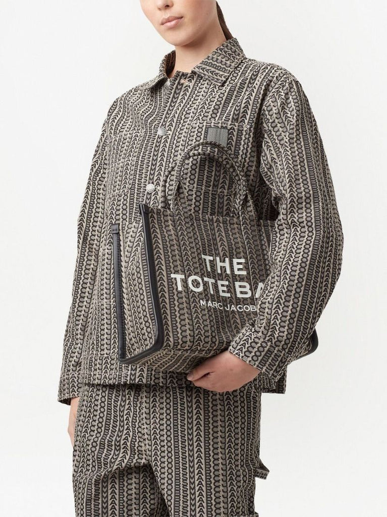Brown the Monogram Medium Tote Bag