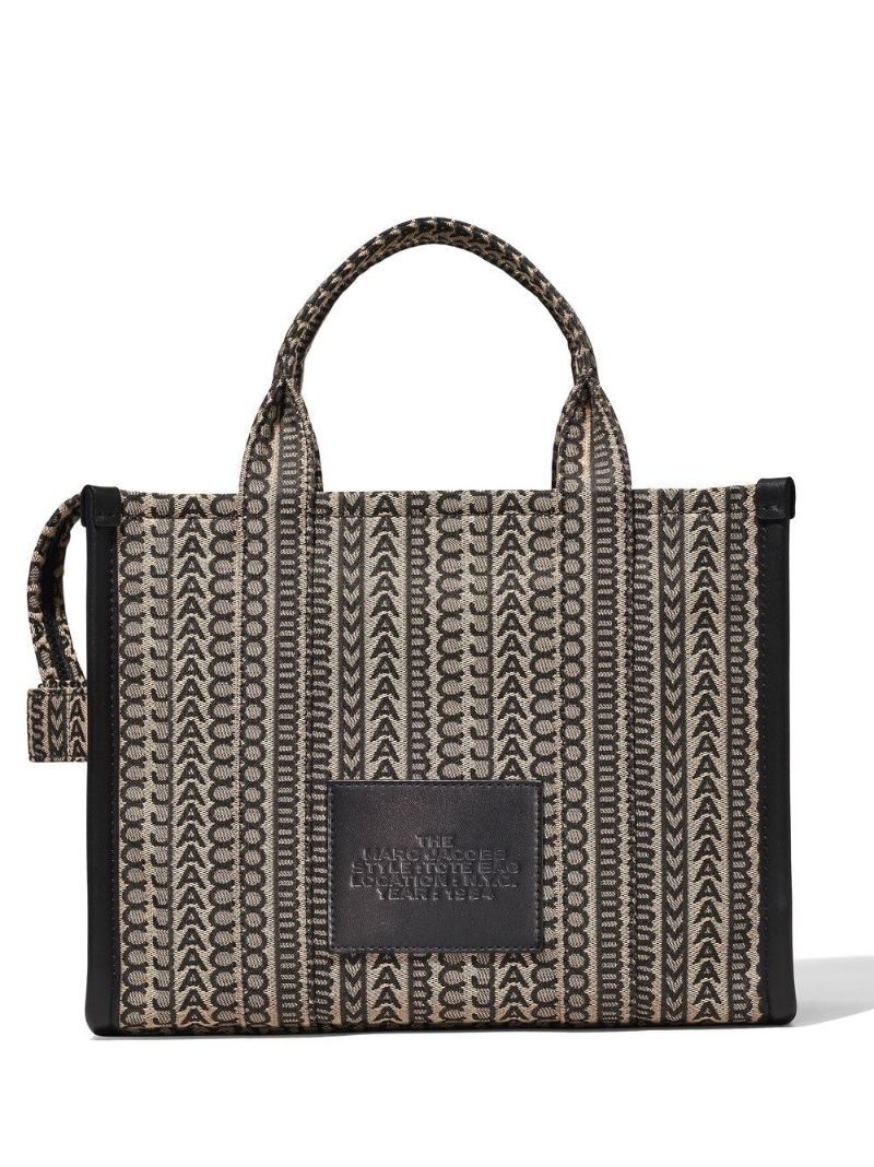 Brown the Monogram Medium Tote Bag