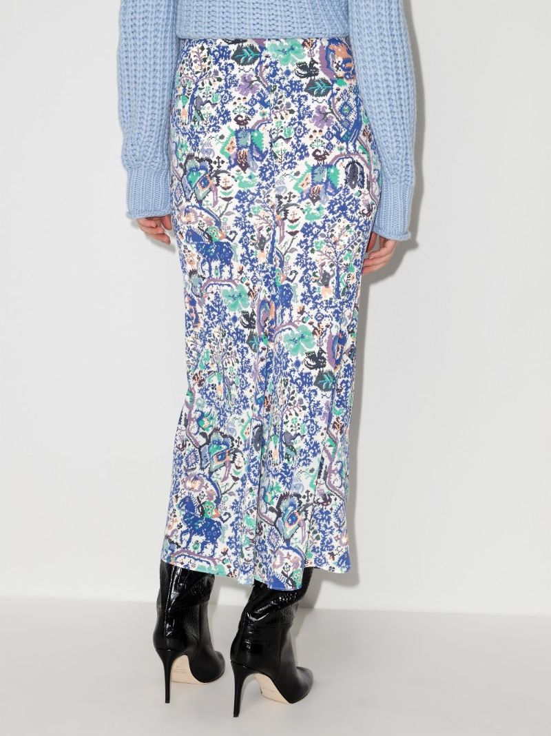 Rosilia Graphic Print Midi Skirt