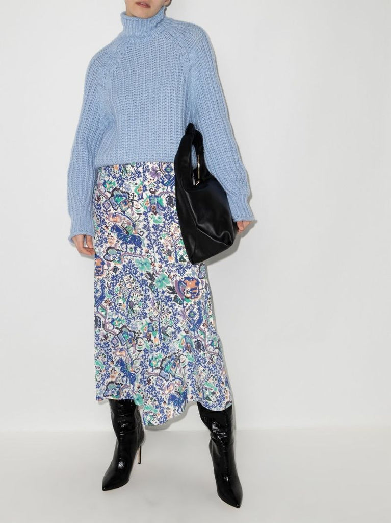 Rosilia Graphic Print Midi Skirt