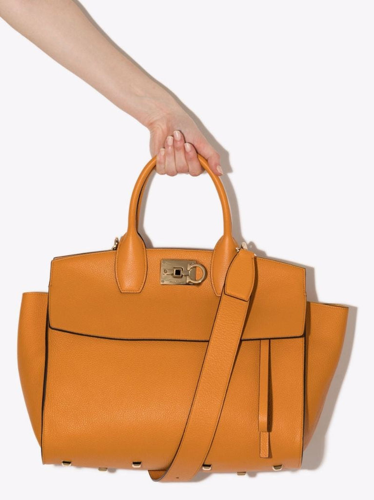 Orange Studio Leather Tote Bag