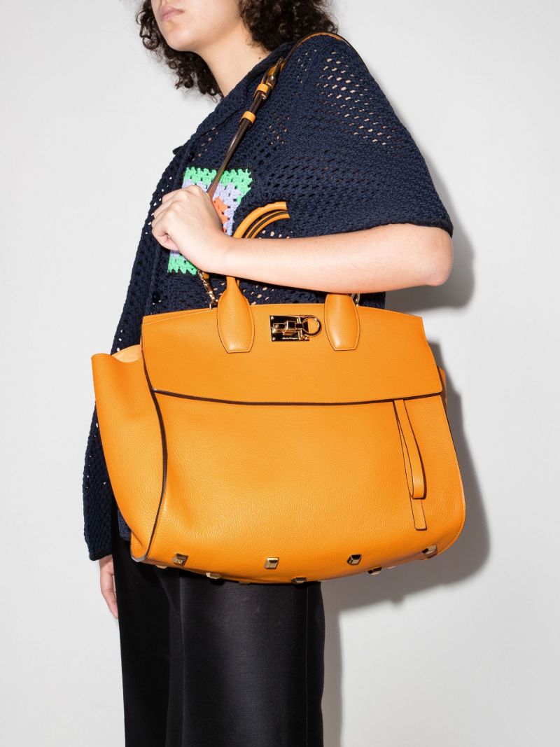 Orange Studio Leather Tote Bag