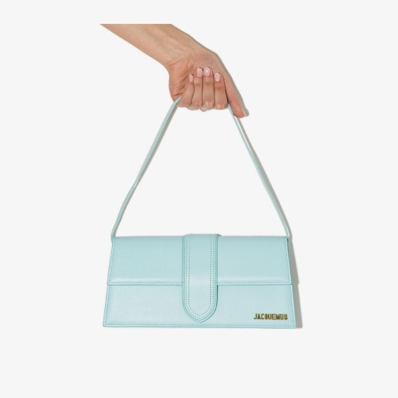 Blue Le Bambino Long Leather Shoulder Bag