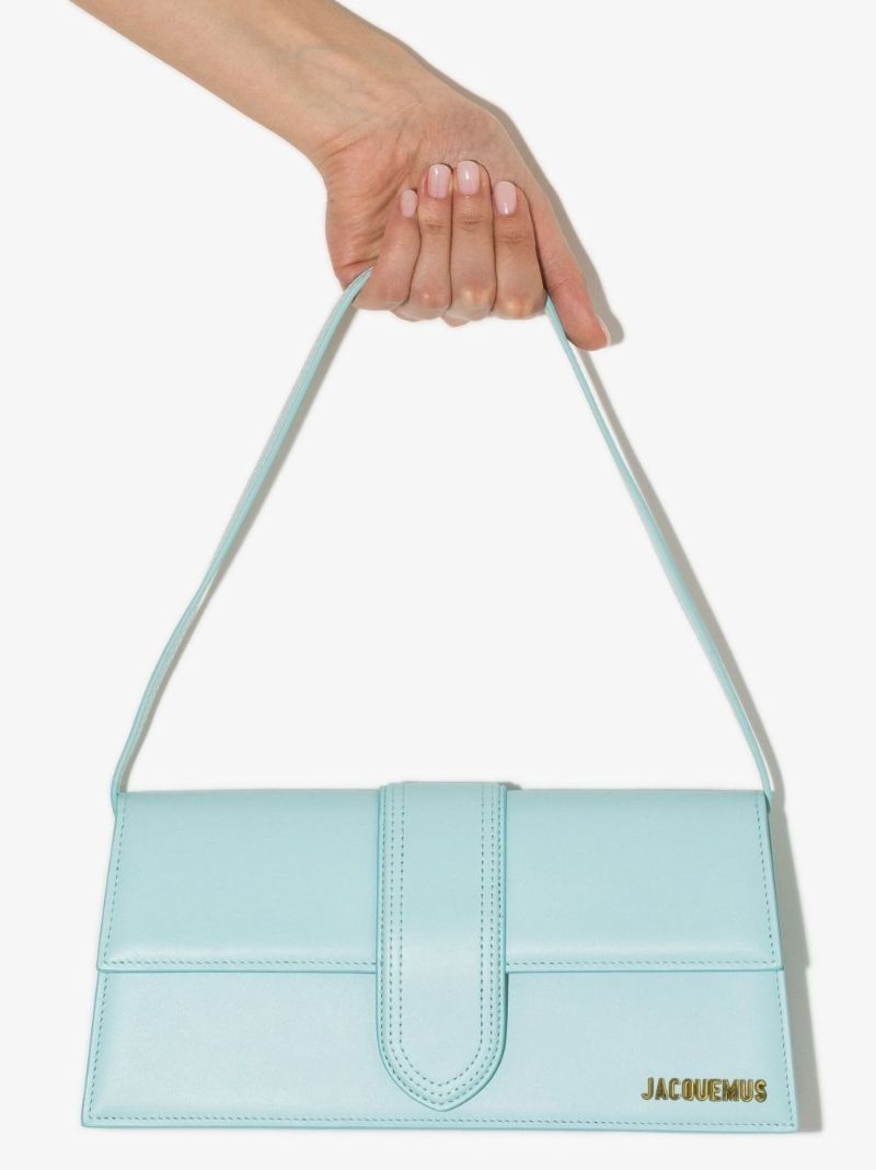 Blue Le Bambino Long Leather Shoulder Bag