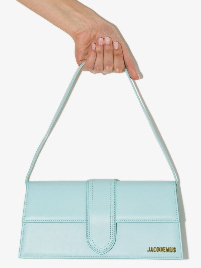 Blue Le Bambino Long Leather Shoulder Bag