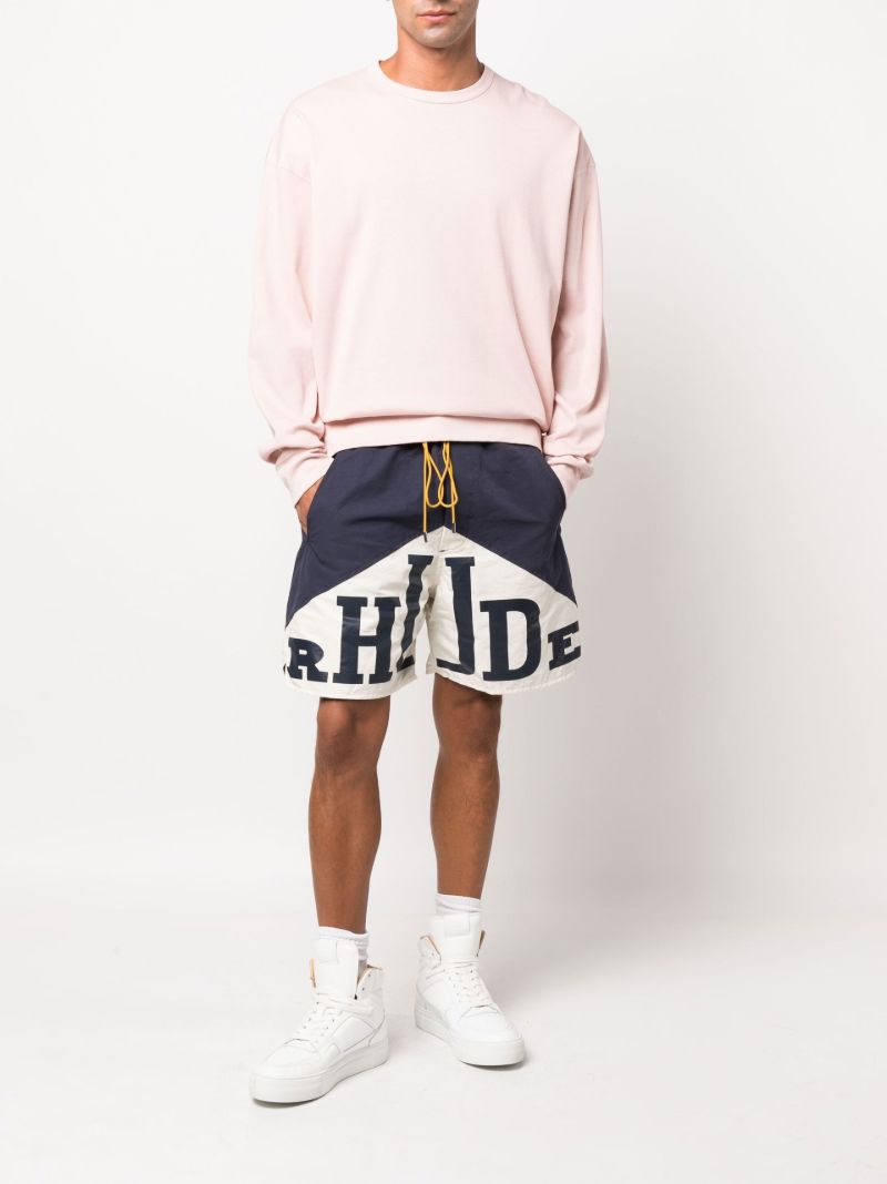 Blue Yachting Logo Deck Shorts