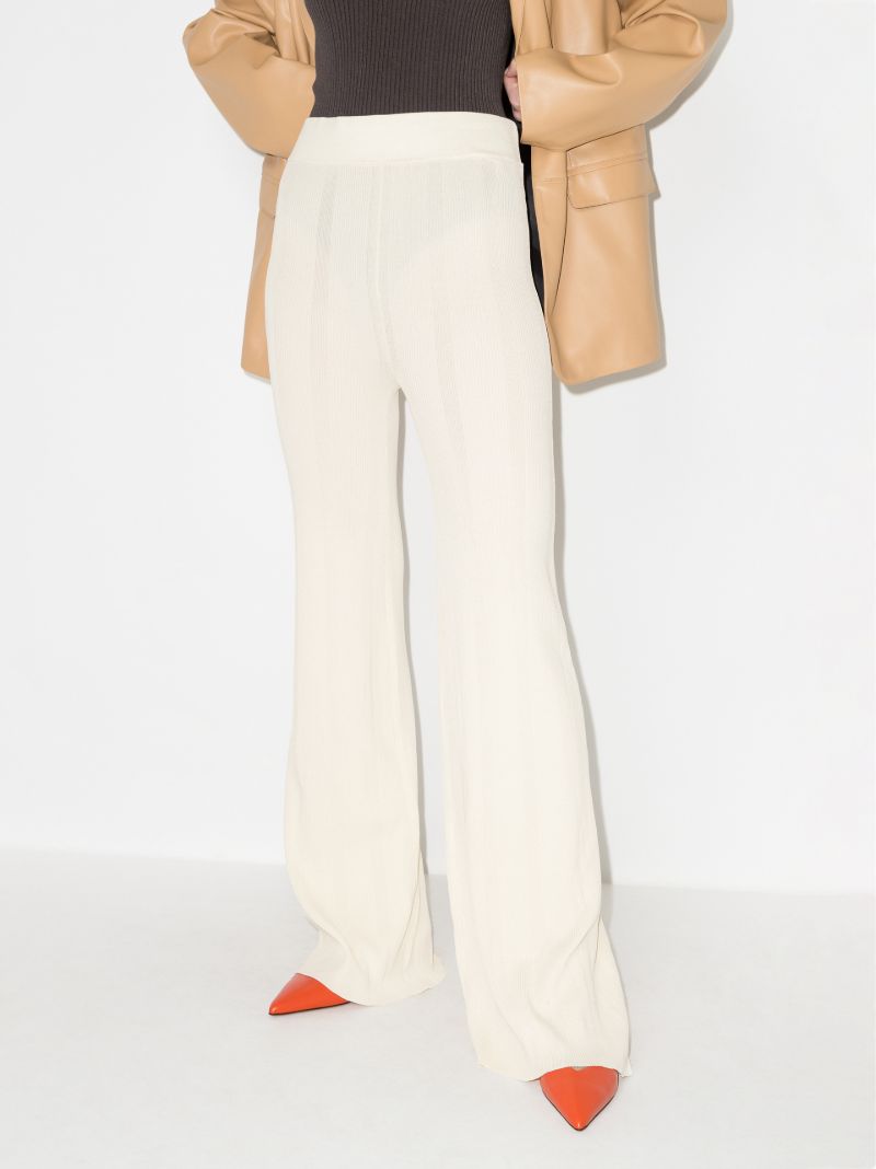 Solaima Flared Knitted Trousers