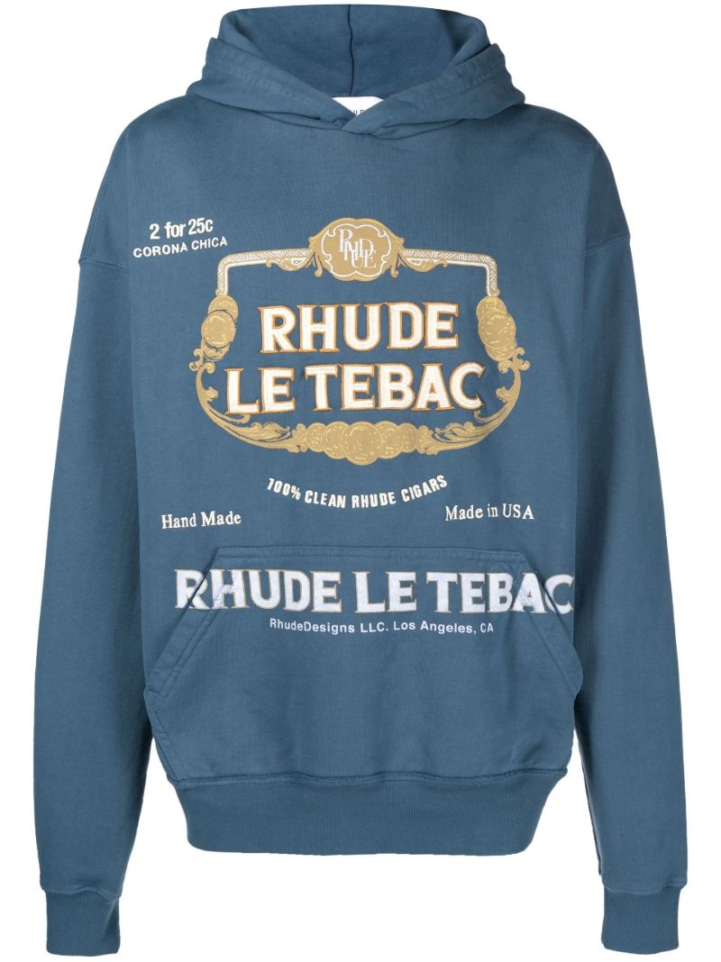 Blue Le Tabac Cotton Hoodie