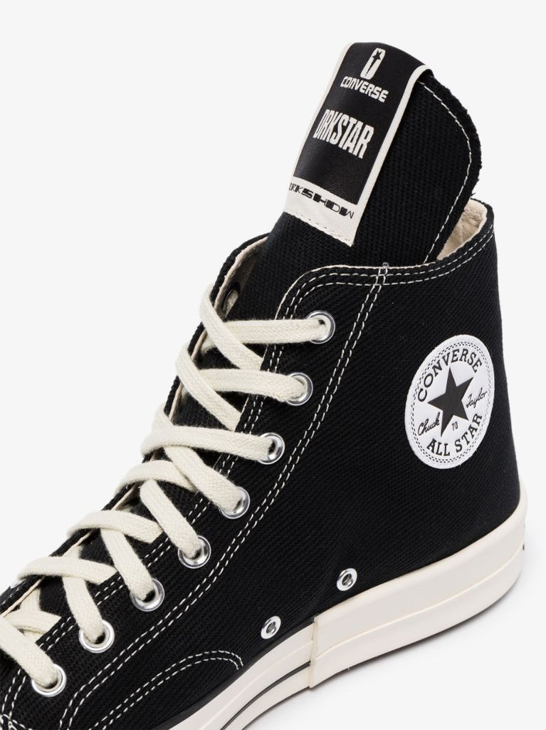X Converse Black Drkstar High Top Canvas Sneakers