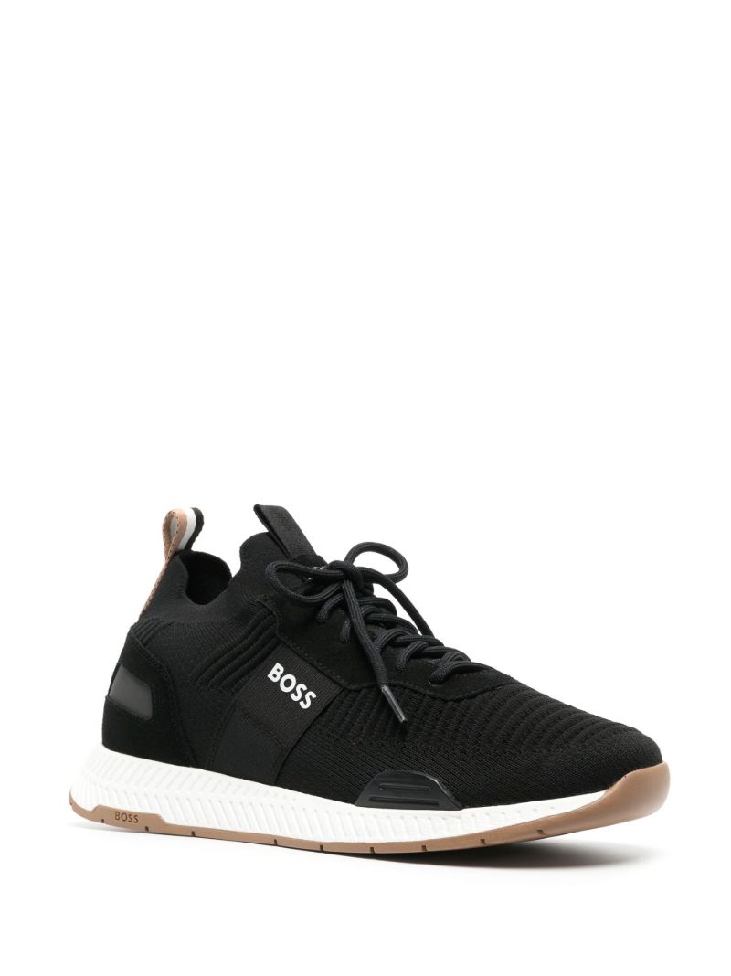 Black Titanium Run Low-top Sneakers