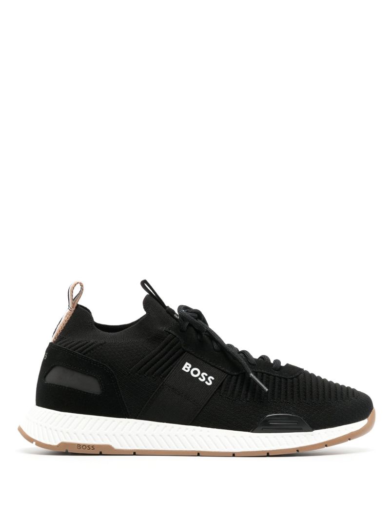 Black Titanium Run Low-top Sneakers