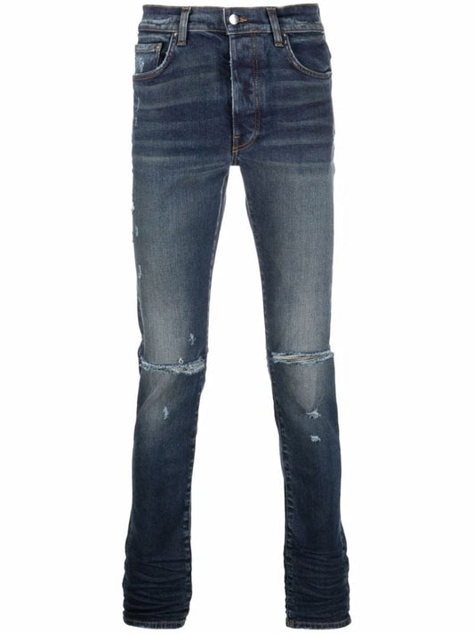 Blue Ripped Skinny Jeans