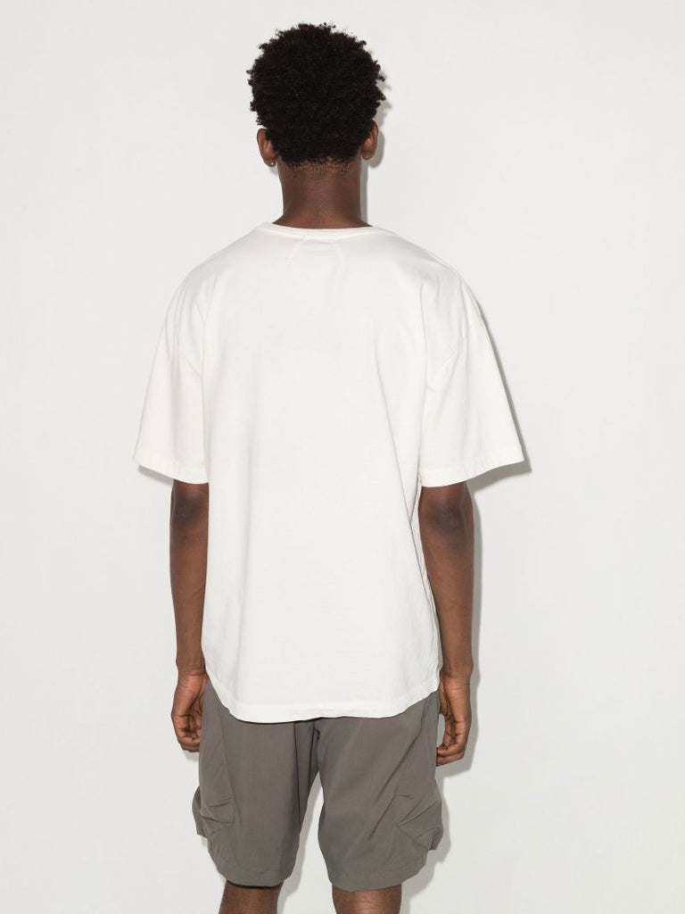White Tiger Print Cotton T-shirt