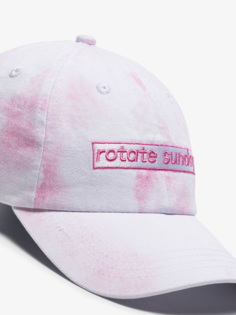 White Logo Organic Cotton Baseball Cap