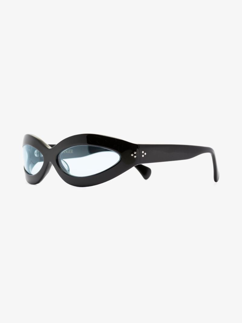 Black Summa Oval Sunglasses