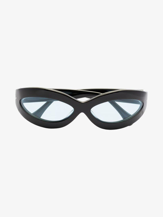 Black Summa Oval Sunglasses