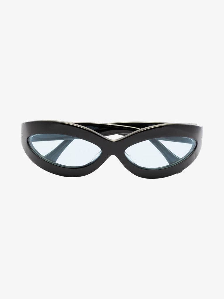 Black Summa Oval Sunglasses