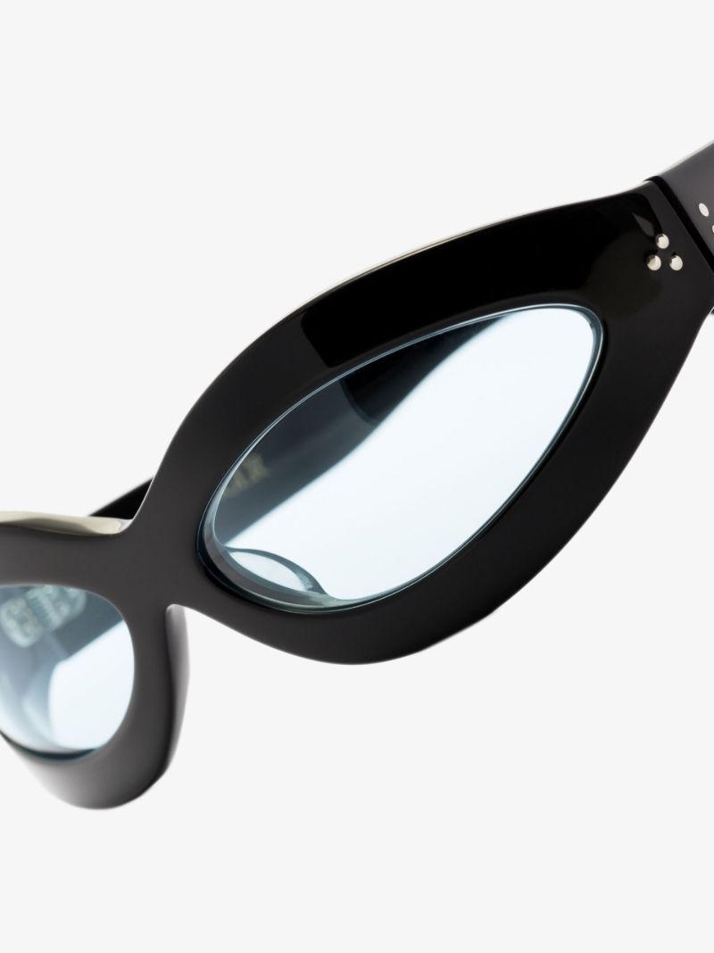 Black Summa Oval Sunglasses
