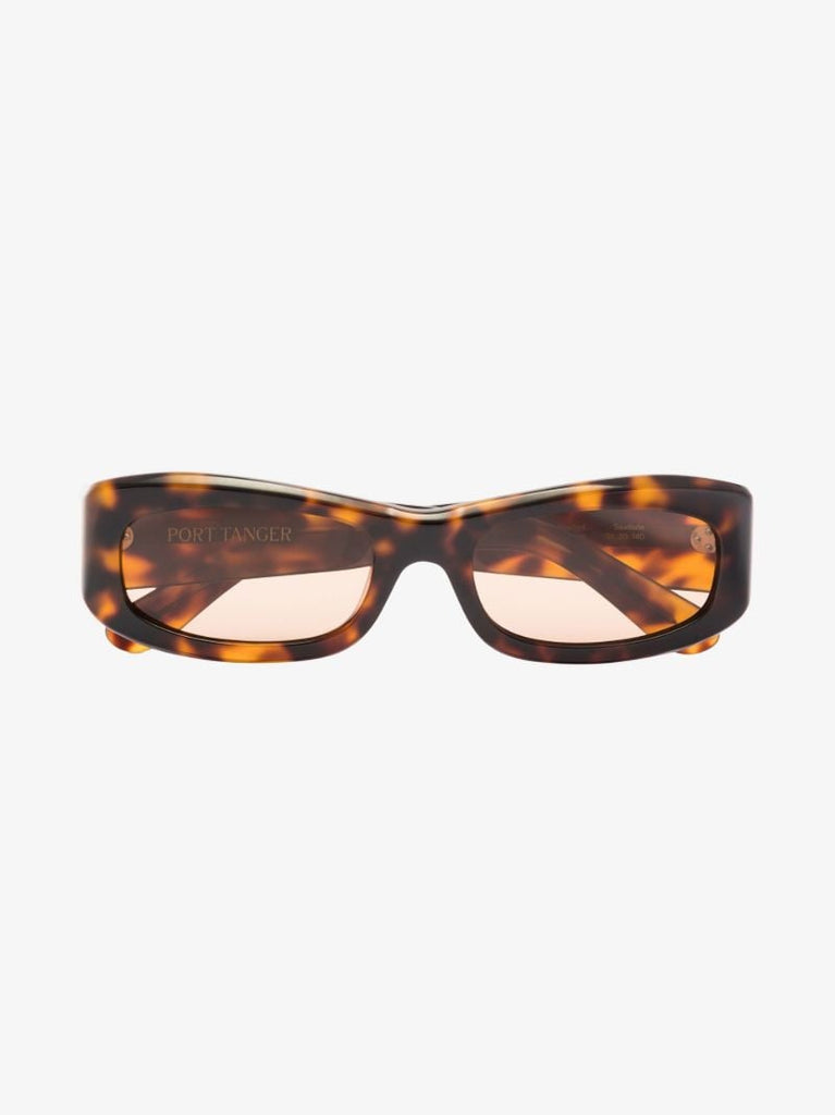 Brown Saudade Rectangular Sunglasses