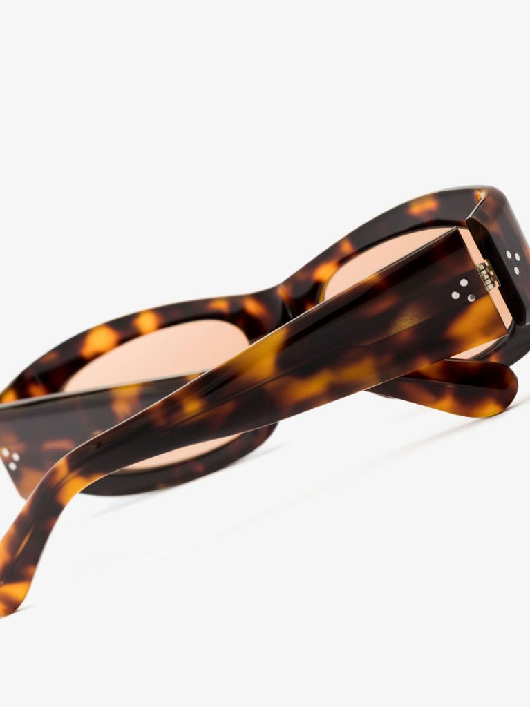 Brown Saudade Rectangular Sunglasses
