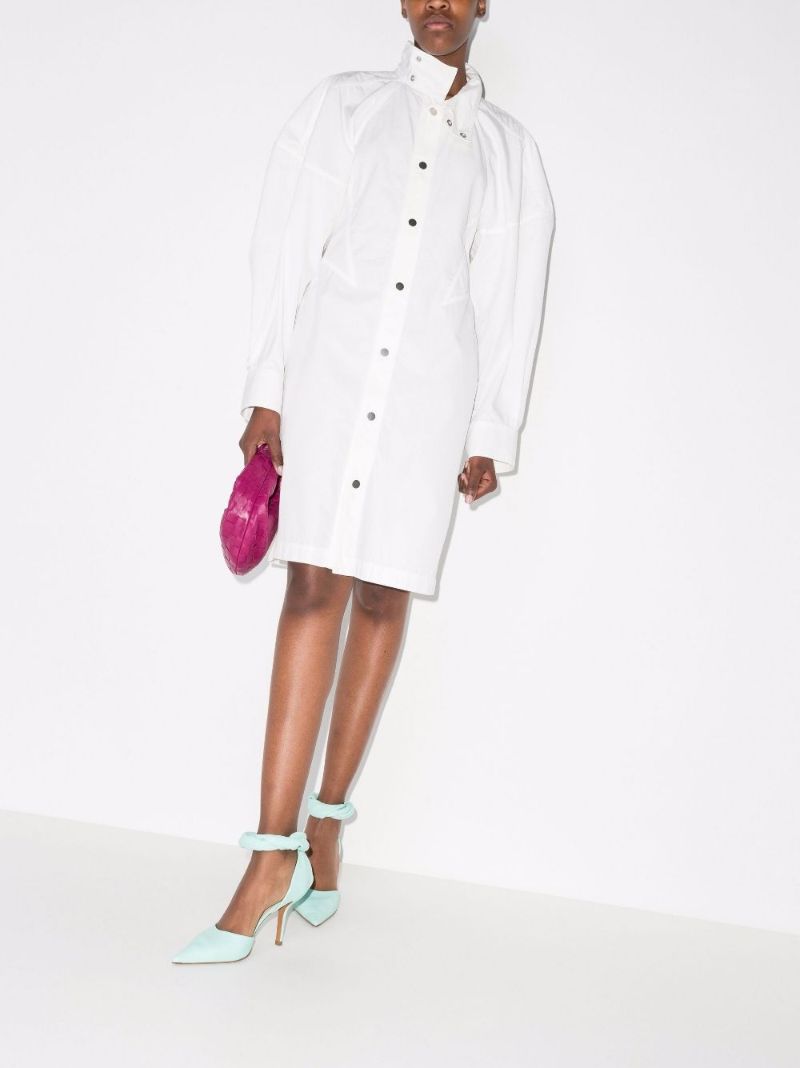 Puff Sleeve Cotton Dress
