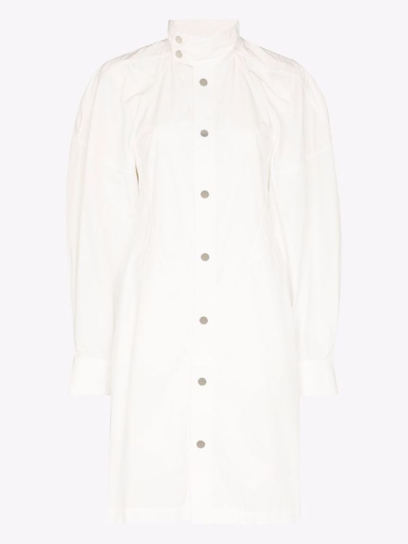 Puff Sleeve Cotton Dress