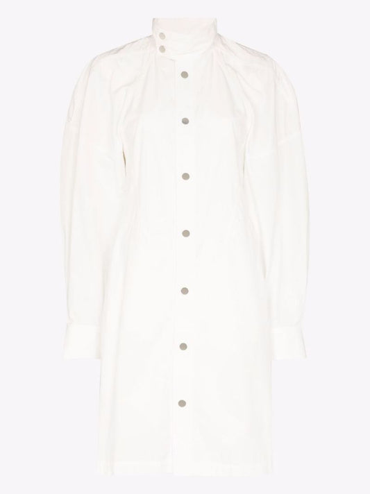 Puff Sleeve Cotton Dress