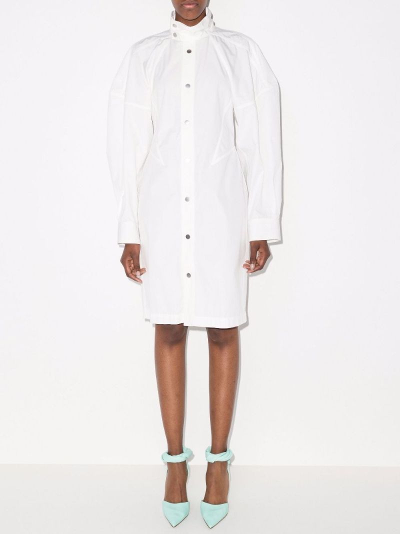 Puff Sleeve Cotton Dress