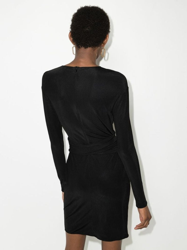 Belted Keyhole Mini Dress
