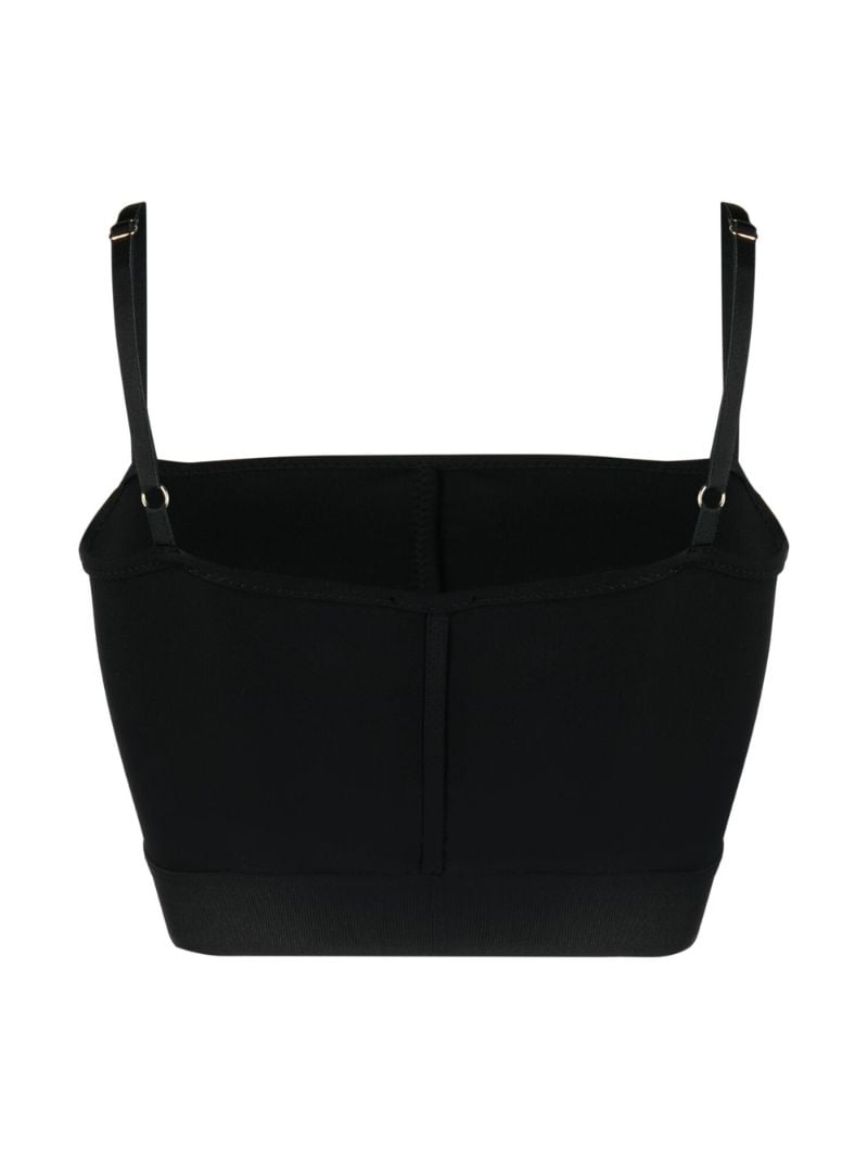 Black Logo Underband Cotton Bralette