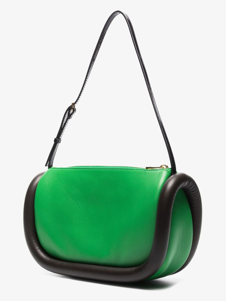 Green the Bumper Leather Shoulder Bag