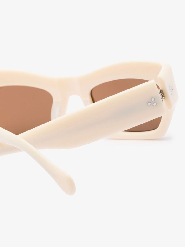 White Ayreen Rectangular Sunglasses