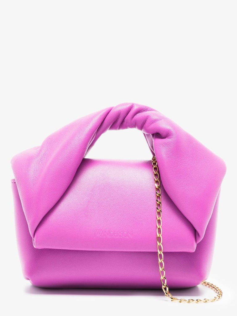 Purple Nano Twister Leather Mini Bag