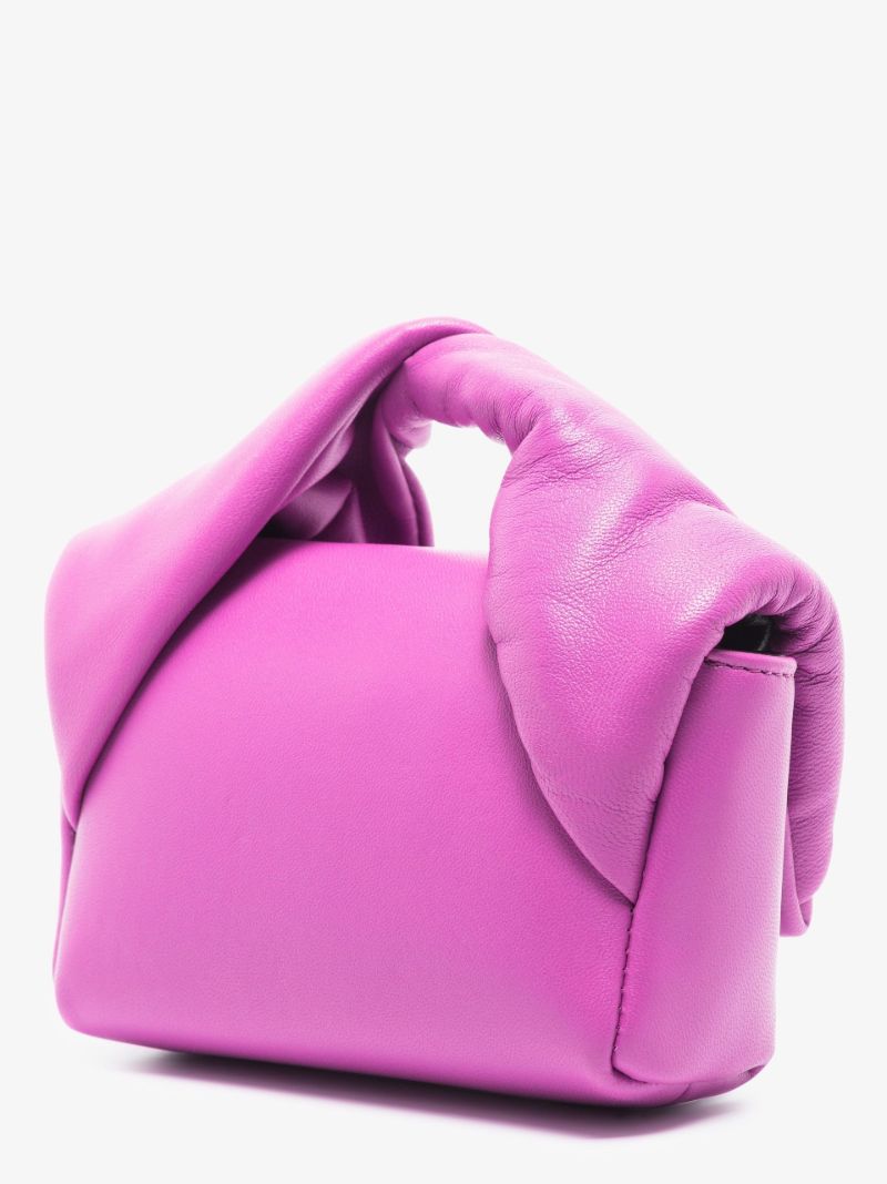 Purple Nano Twister Leather Mini Bag