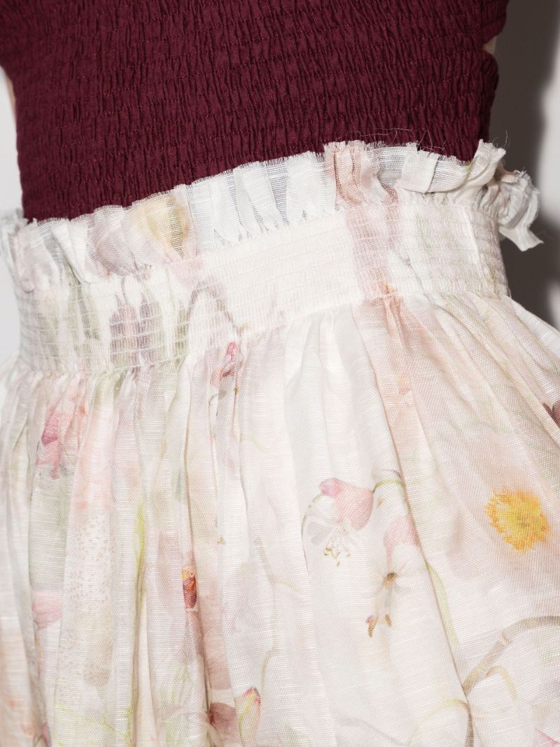 Dancer Flip Organza Flared Mini Skirt