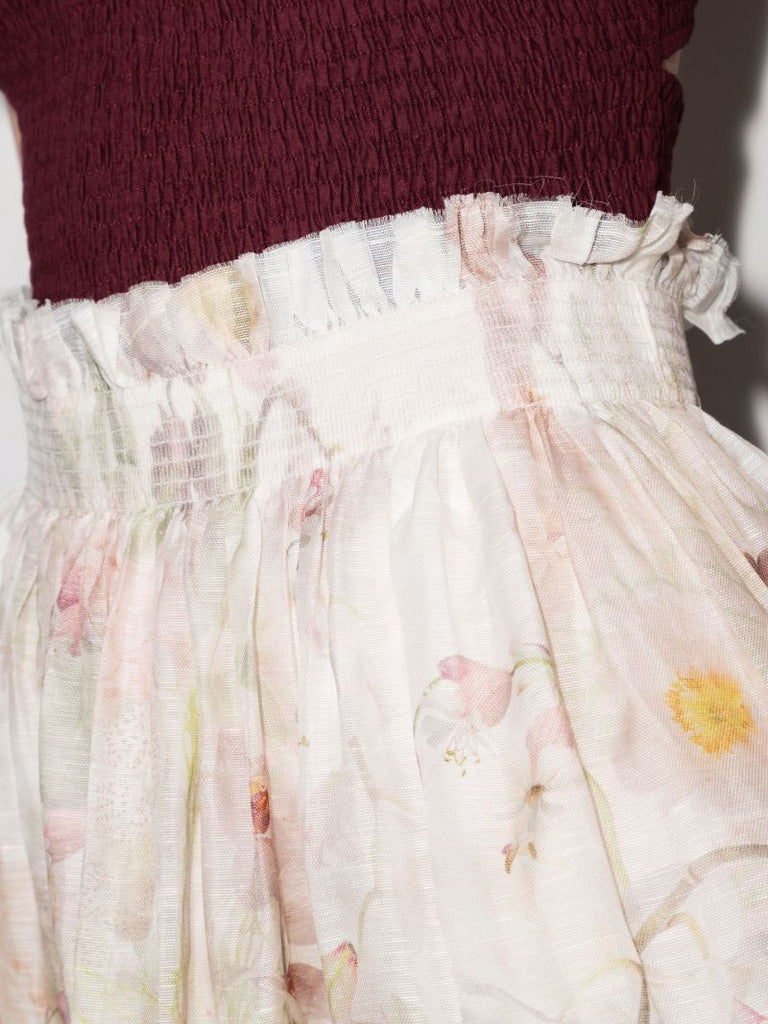 Dancer Flip Organza Flared Mini Skirt