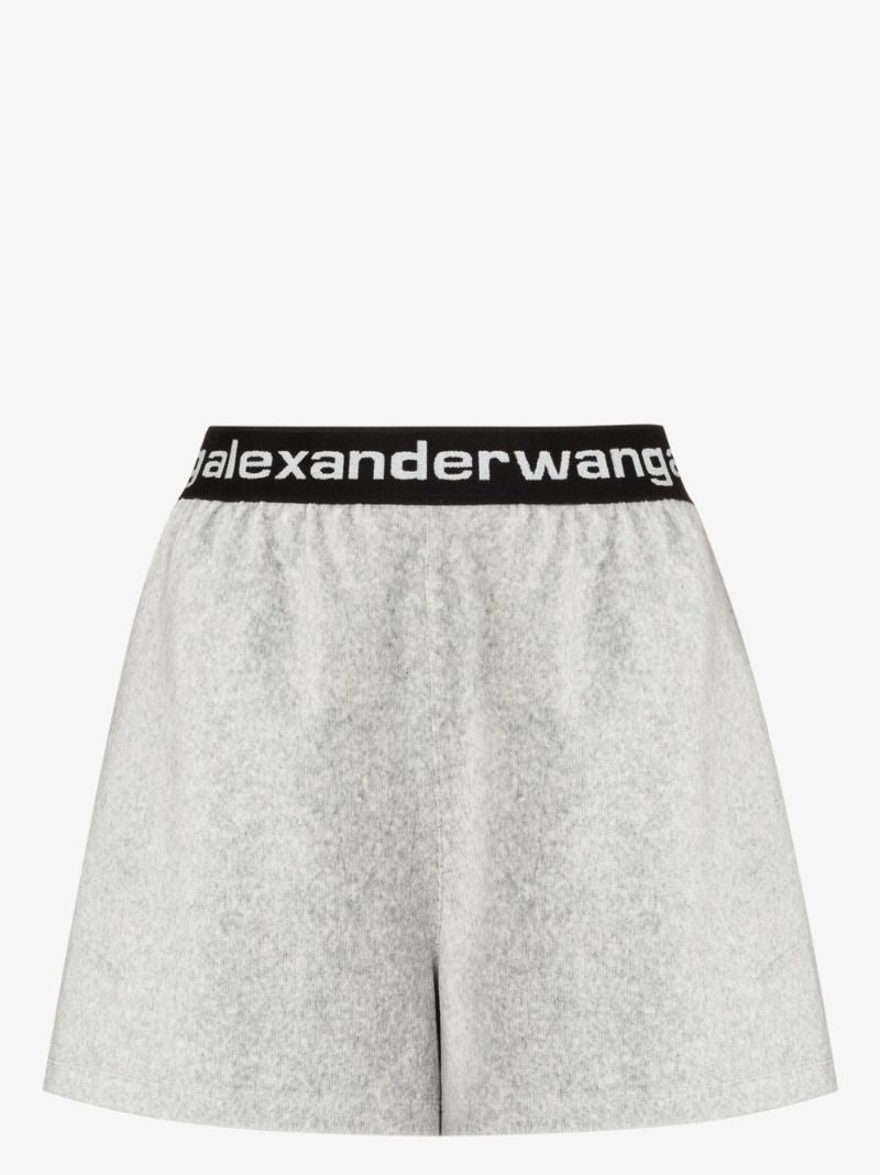 Ribbed Logo-waistband Shorts