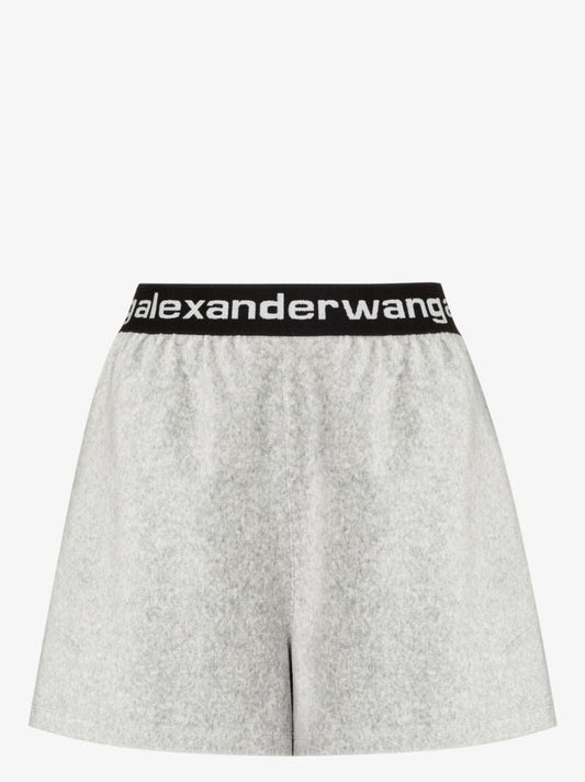 Ribbed Logo-waistband Shorts