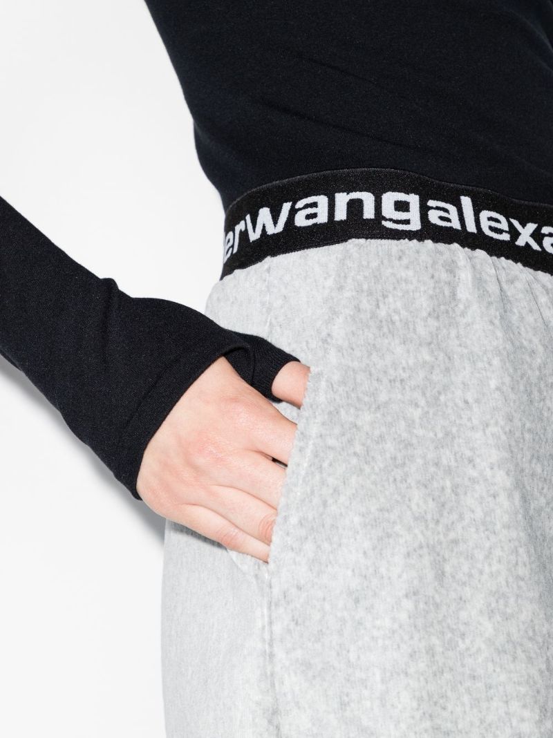 Ribbed Logo-waistband Shorts