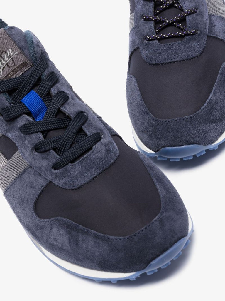 Blue H383 Low Top Suede Sneakers