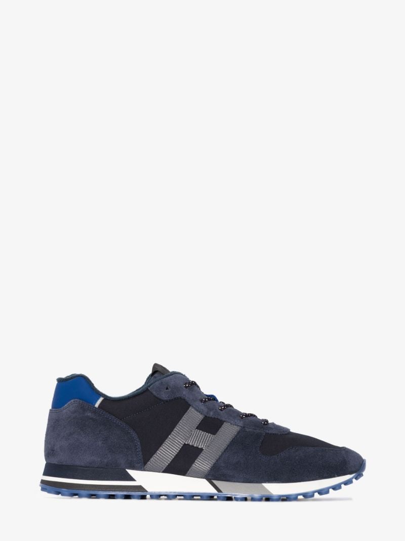 Blue H383 Low Top Suede Sneakers