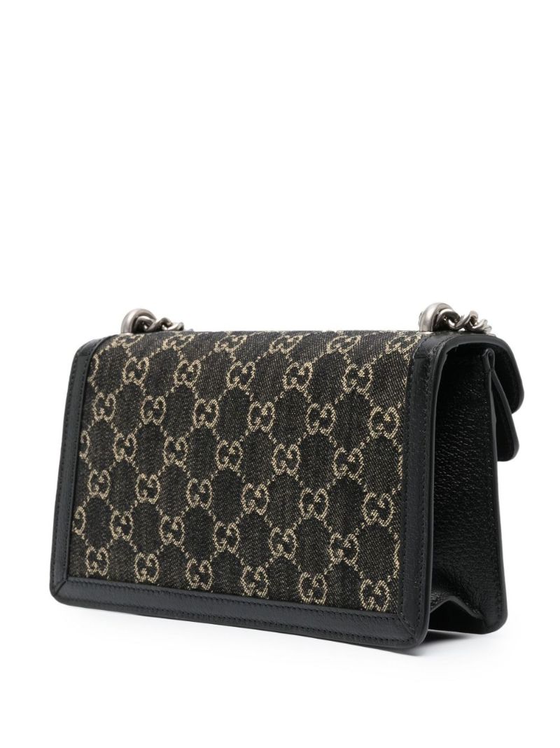 Black Dionysus Small Gg Supreme Shoulder Bag
