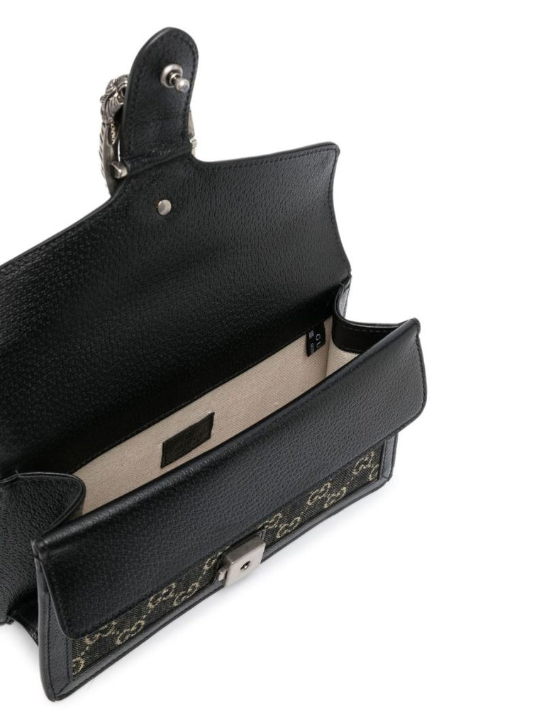 Black Dionysus Small Gg Supreme Shoulder Bag