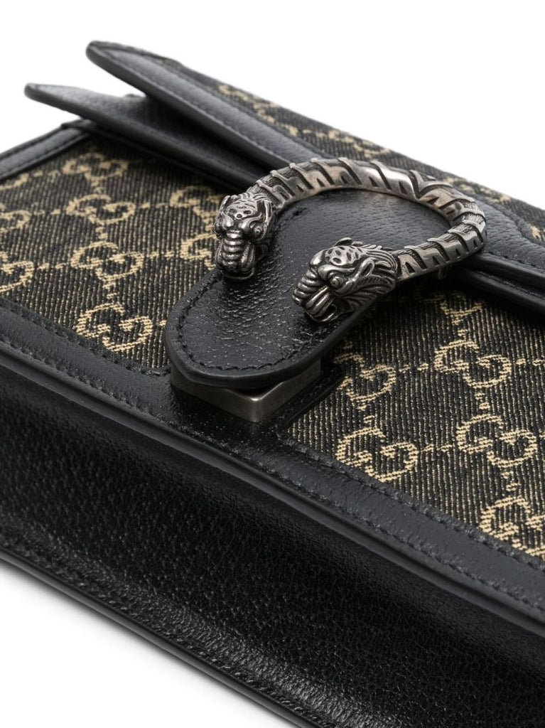 Black Dionysus Small Gg Supreme Shoulder Bag