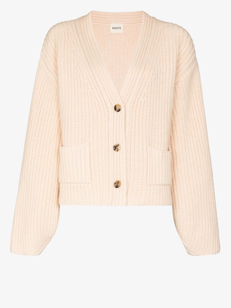 Lea Ribbed Cashmere Cardigan