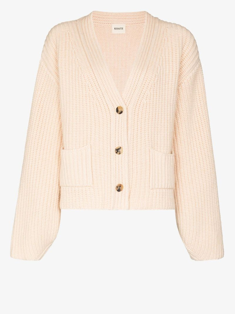 Lea Ribbed Cashmere Cardigan