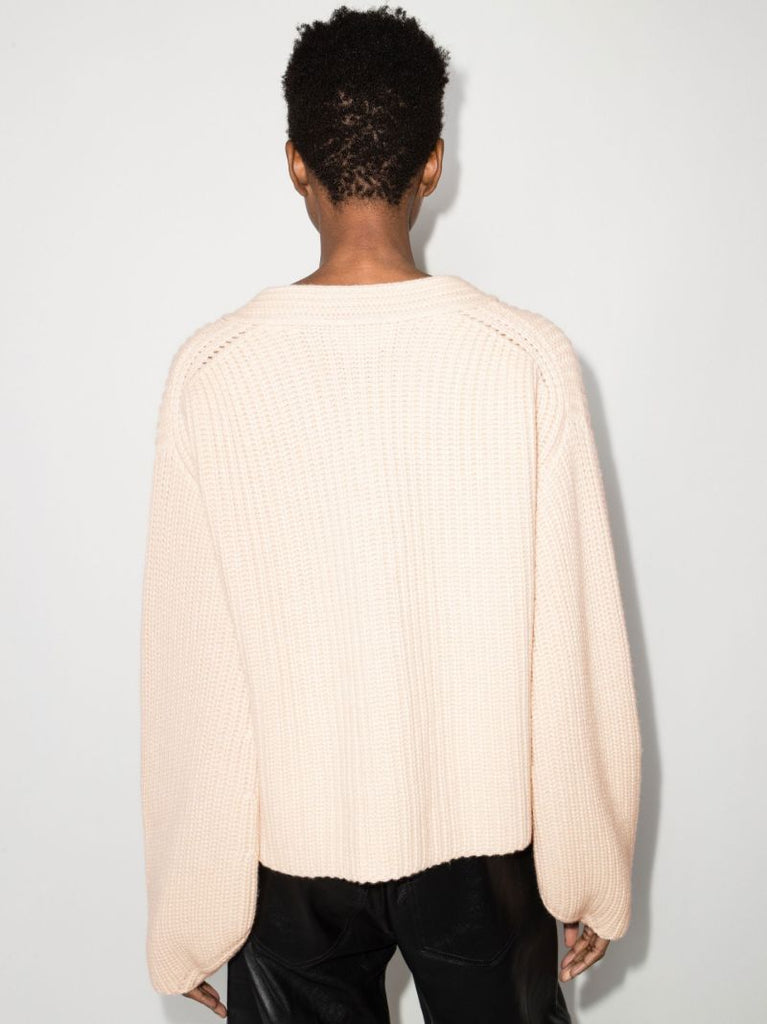 Lea Ribbed Cashmere Cardigan