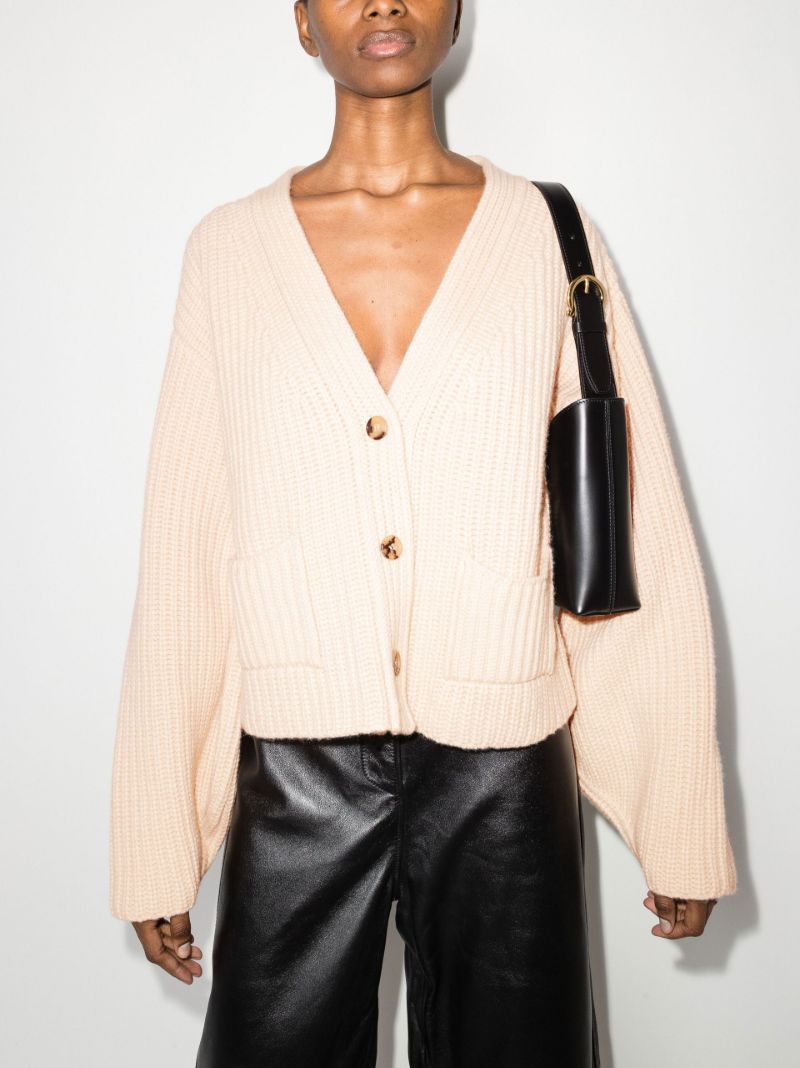 Lea Ribbed Cashmere Cardigan